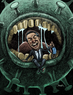 BOLSONARO INFECTED OF COVID by Dario Castillejos