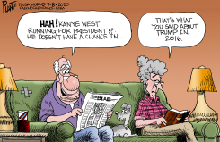 KANYE WEST FOR PRESIDENT by Bruce Plante