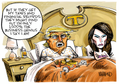 TRUMP'S TAXES by Dave Whamond