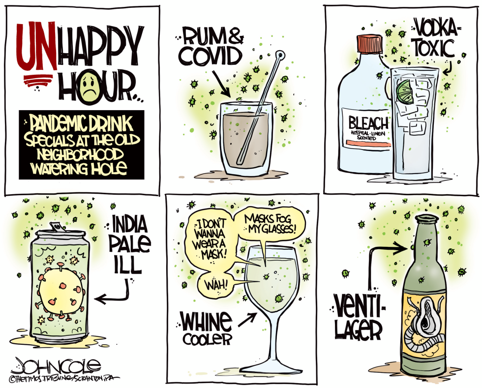 Unhappy hour pandemic drink specials