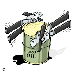 LIBYA’S OIL by Emad Hajjaj