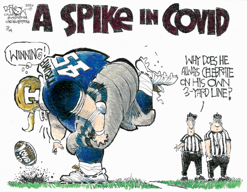 A spike in COVID