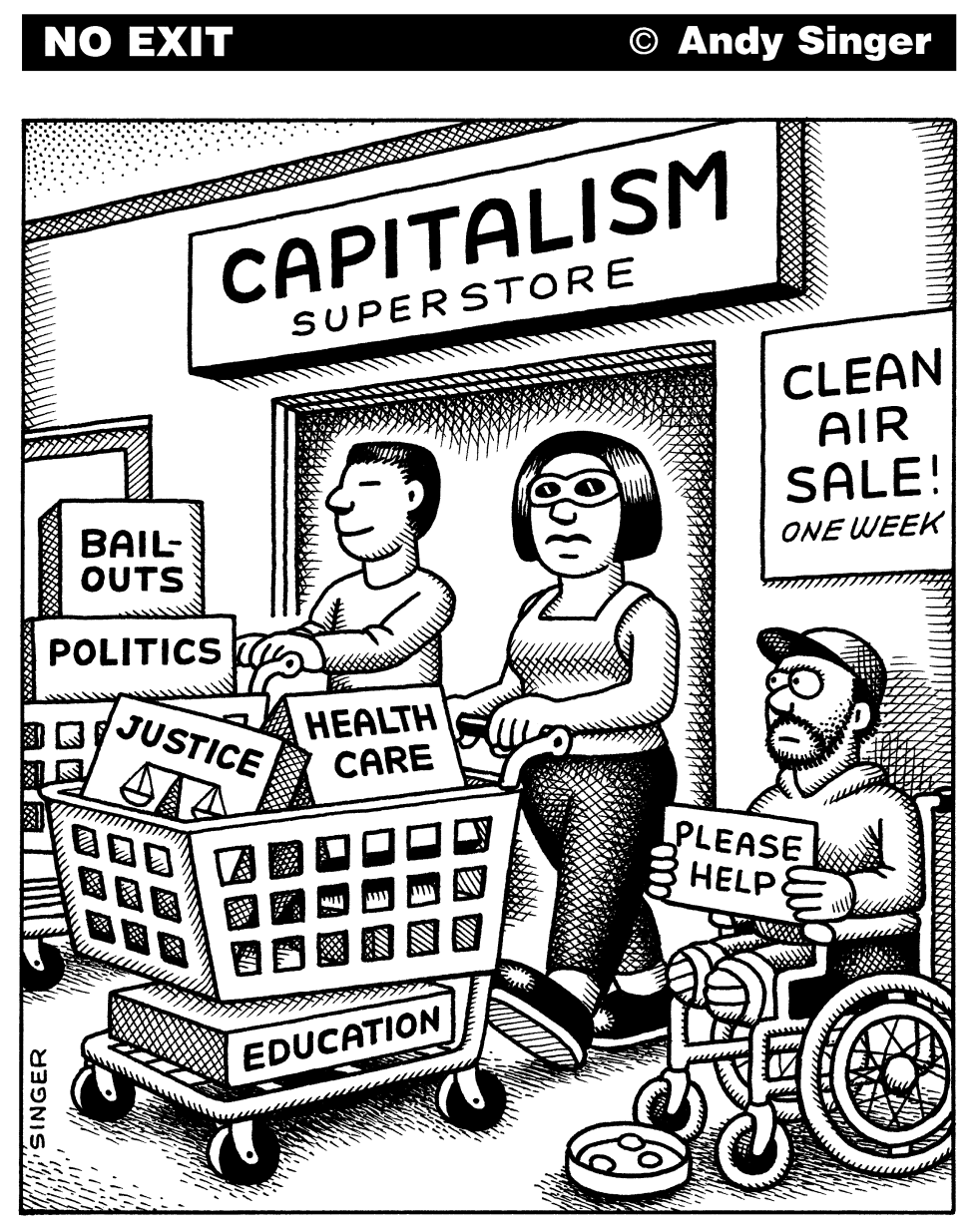 Capitalism Superstore Panhandler
