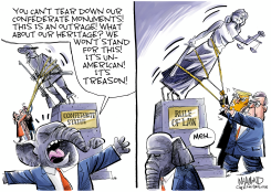 TWO STATUES by Dave Whamond