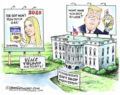 IVANKA AND GOYA BEANS by Dave Granlund