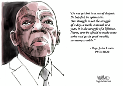 RIP CIVIL RIGHTS ICON JOHN LEWIS by Dave Whamond