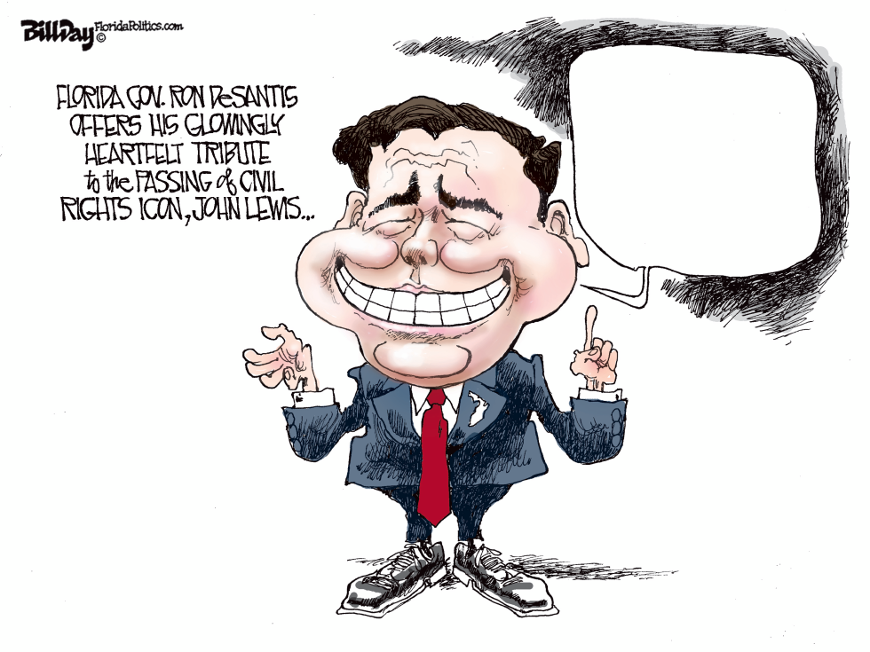 DeSantis' non tribute to John Lewis