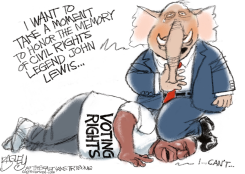 HONORING JOHN LEWIS by Pat Bagley