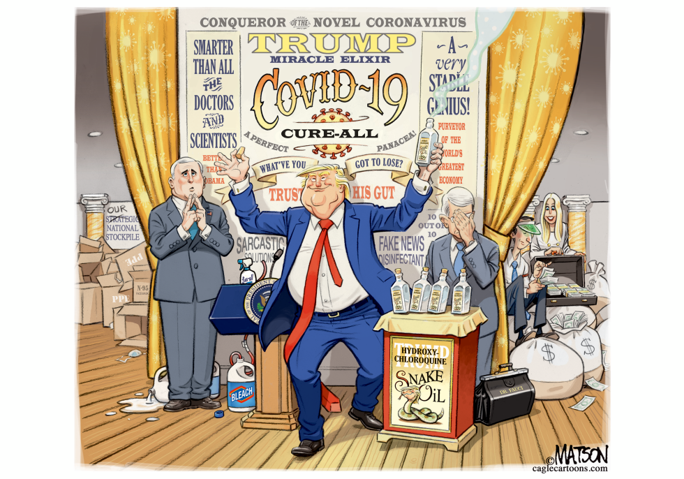 Trump Coronavirus Snake Oil
