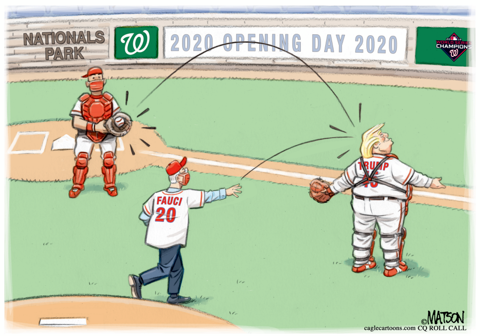 Fauci Throws Out First Pitch