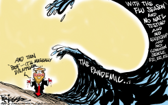 SECOND WAVE by Milt Priggee