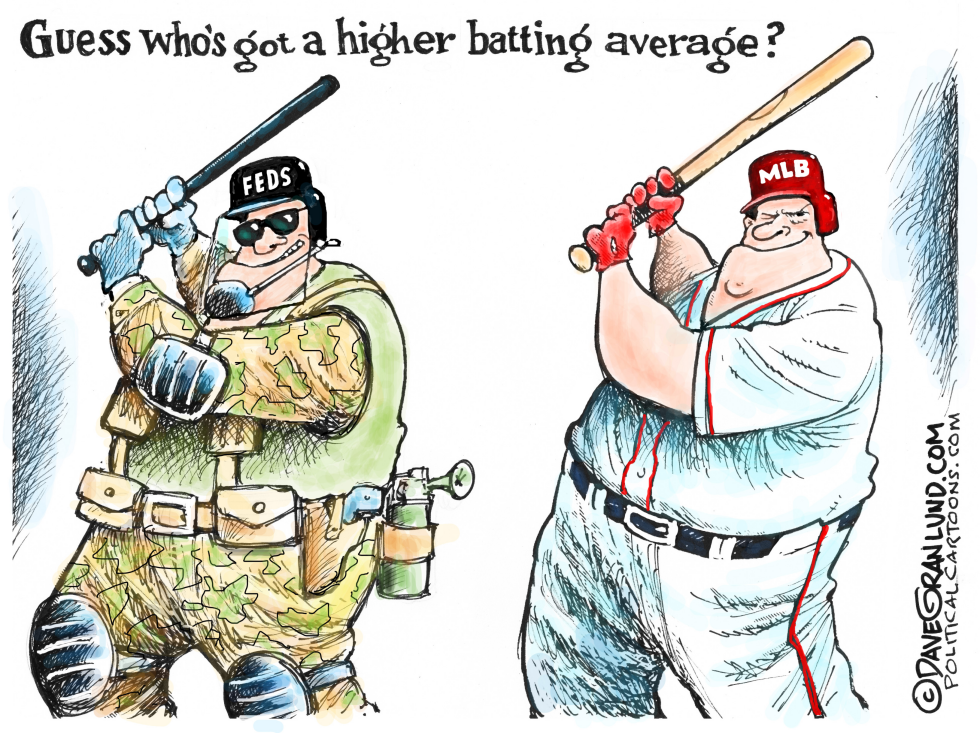 Fed agents vs protesters
