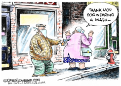 WEARING A MASK by Dave Granlund