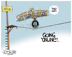 SCHOOLS REOPEN ONLINE by John Cole