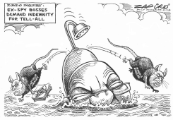 INDEMNITY FOR TELL ALL by Zapiro
