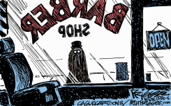 STAY AT HOME RESTRICTIONS by Milt Priggee