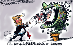SUPERSPREADER by Milt Priggee