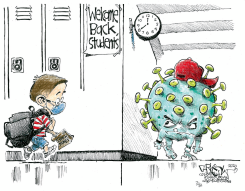COVID SCHOOL BULLY by John Darkow