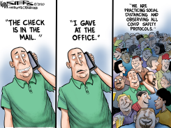 COVID LIES by Kevin Siers
