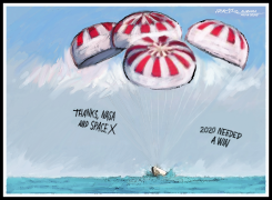 THANKS, NASA AND SPACE X by J.D. Crowe