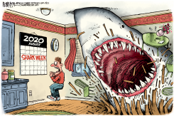 SHARK WEEK 2020 by Rick McKee