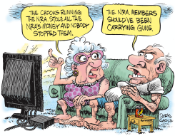 NRA CROOKS by Daryl Cagle