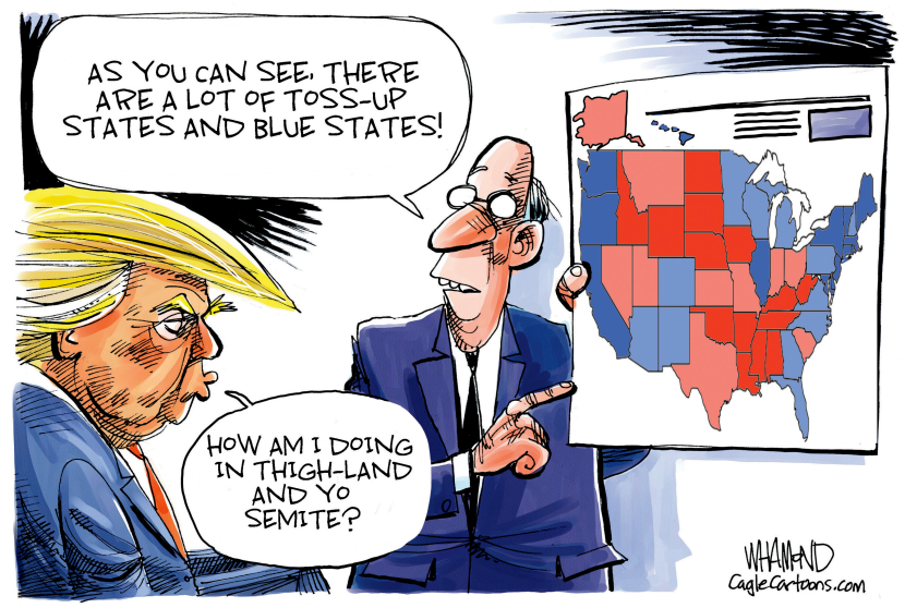 Trump's shrinking electoral map
