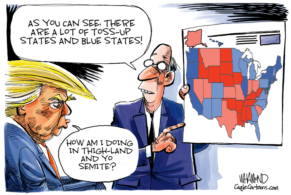 Trump's shrinking electoral map