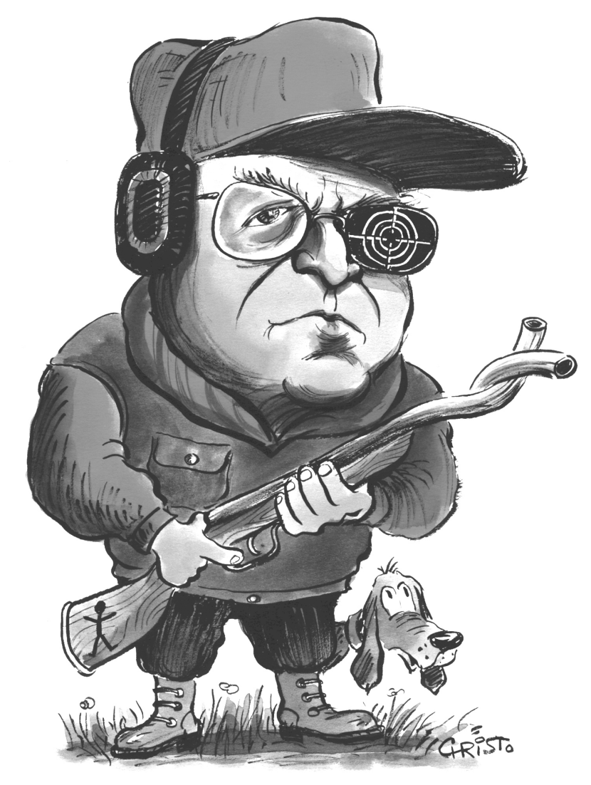 Cheney The Hunter - B&W