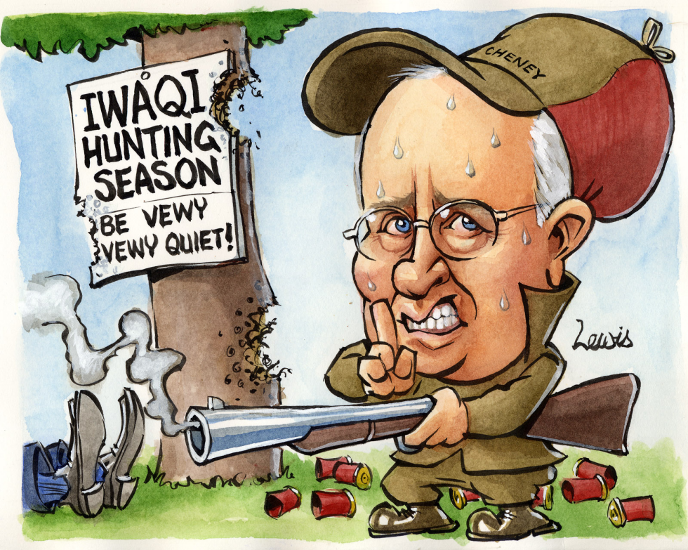 Elmer Cheney shoots Wascally Whittington