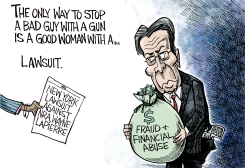 NRA LAWSUIT by Joe Heller