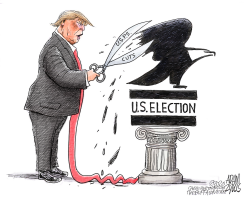 USPS CUTS by Adam Zyglis