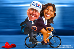 RUNNING MATE HARRIS by Bart van Leeuwen