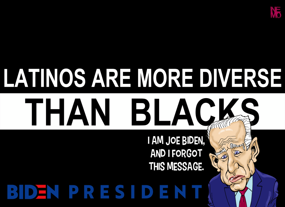 Joe latinos more diverse gaffe