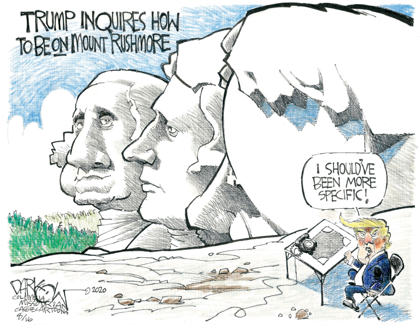 Trump on Mount Rushmore