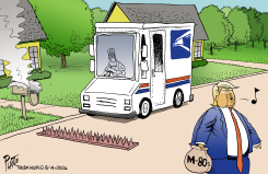 TRUMP AND THE MAIL MAN by Bruce Plante