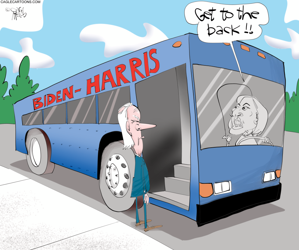 Kamala Drives The Bus