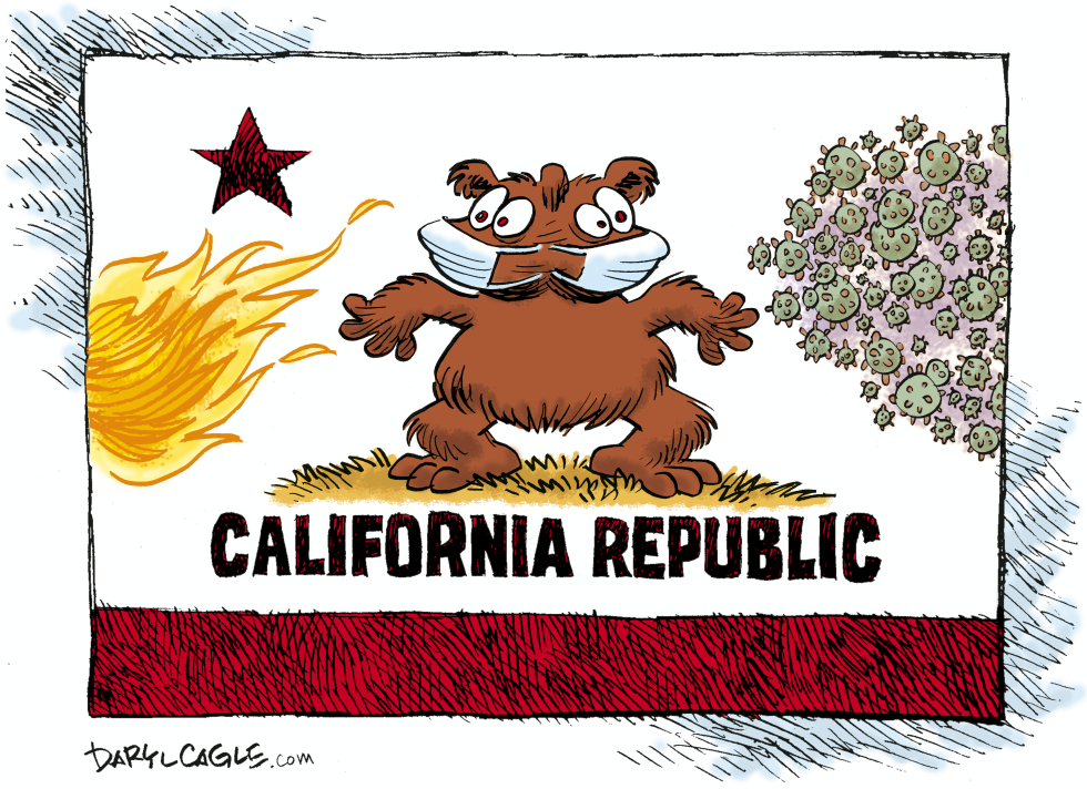 California Faces Fires and Pandemic