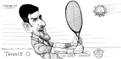 DJOKOVICS RETURN by Petar Pismestrovic