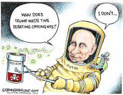 PUTIN OPPONENT POISONED by Dave Granlund