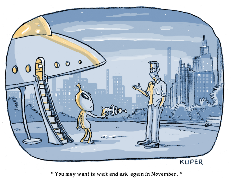 Alien Visitor Told to Wait for November Leader Query