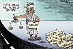 KENOSHA SHOOTING by Joe Heller