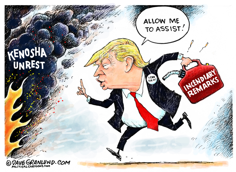Kenosha and Trump visit