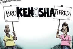 KENOSHA SIGNS by Joe Heller
