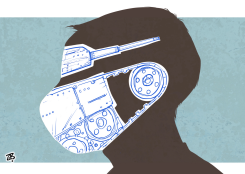 THE FACE MASK by Emad Hajjaj