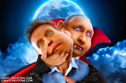 BLOODYMIR PUTIN by Bart van Leeuwen