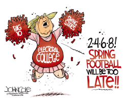 TRUMP AND BIG 10 FOOTBALL by John Cole