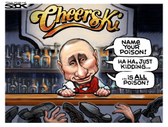 PUTIN BARTENDS by Steve Sack