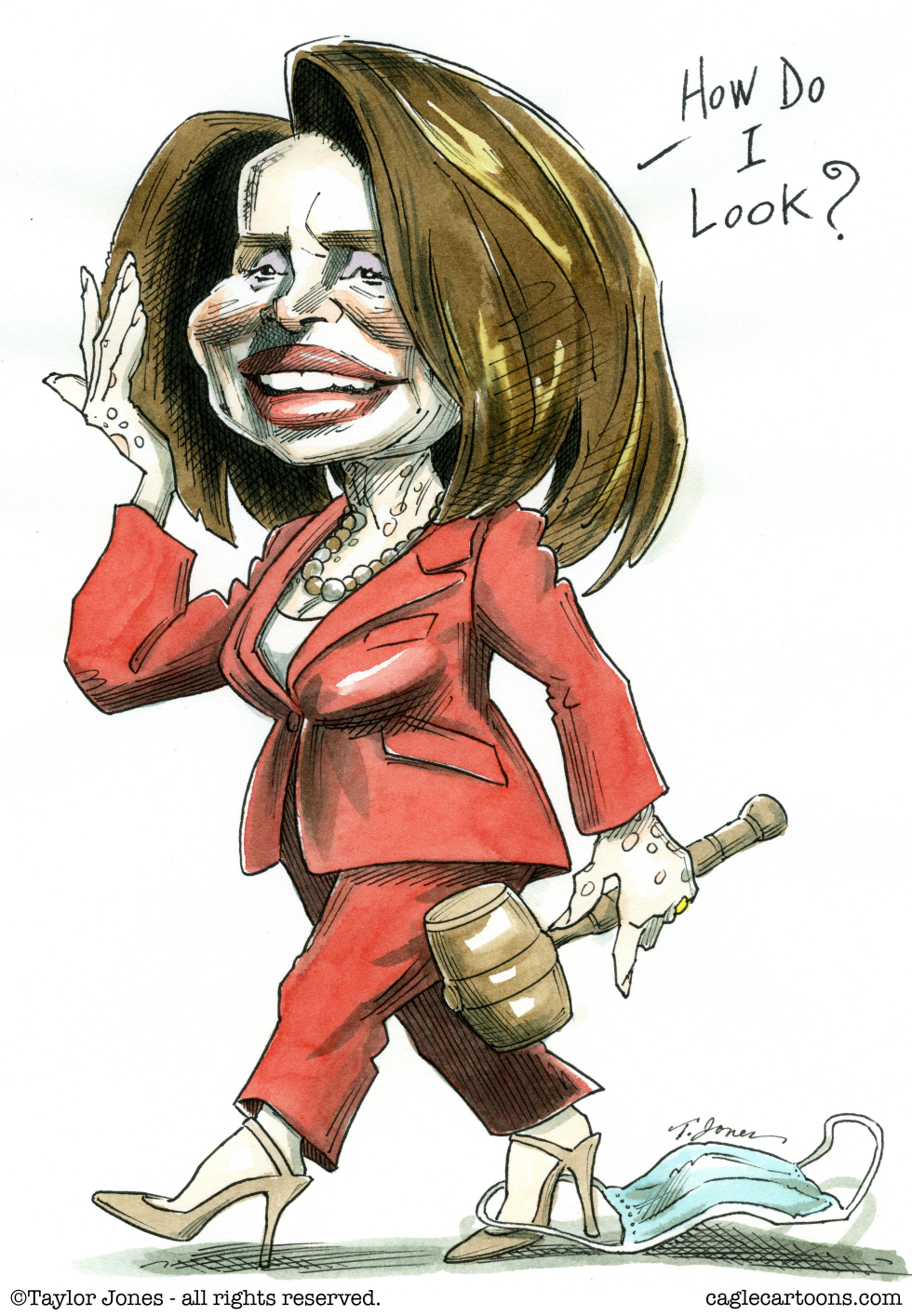 Nancy Pelosi bad hair day