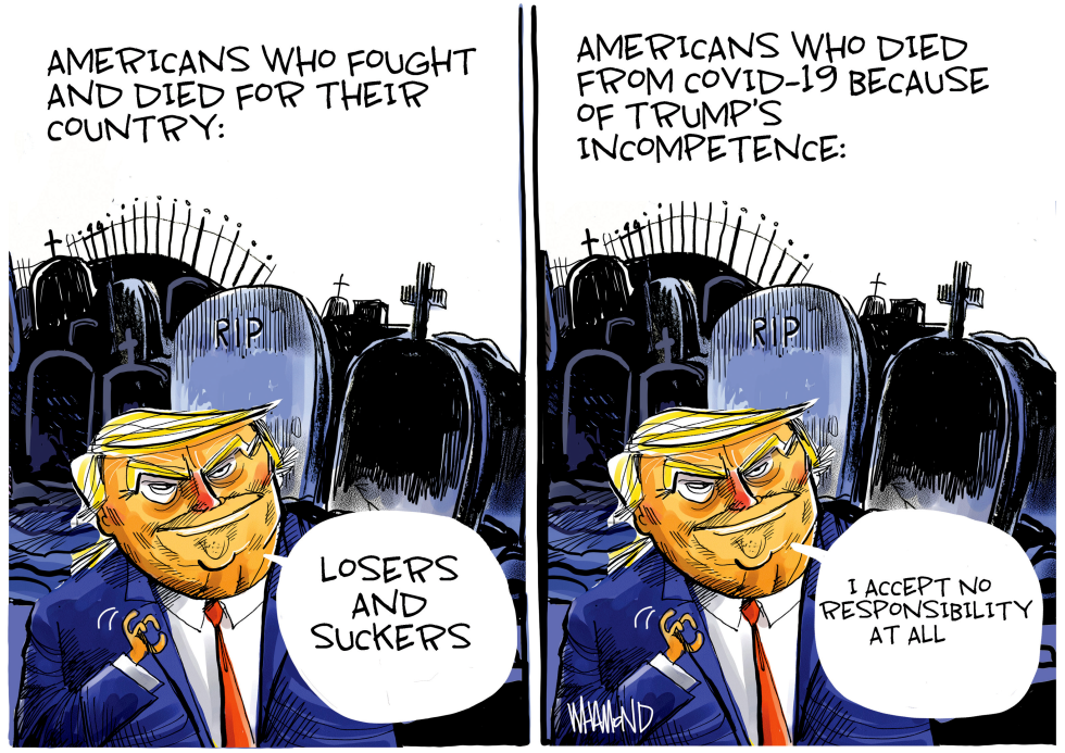 THE CRUELTY OF DONALD TRUMP by Dave Whamond